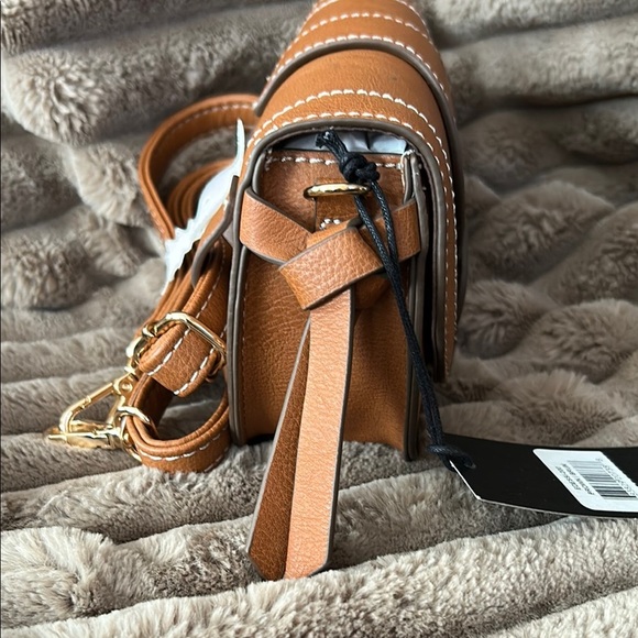 Rachel Zoe Tan Crossbody Bag with Curved Flap - Picture 2 of 9